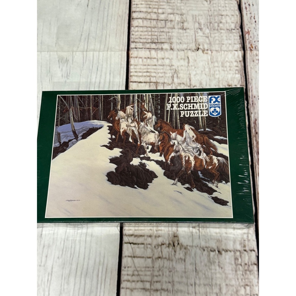 FX Schmid Phantom‎ Patrol Puzzle 1000 Piece Judy Larson Western Horses